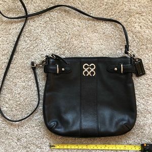 Coach leather black crossbody purse.